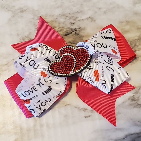 Valentine's Day Hair Bows - Picture 3 of 7